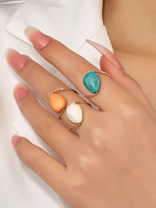 Turquoise Treasure Ring Set
