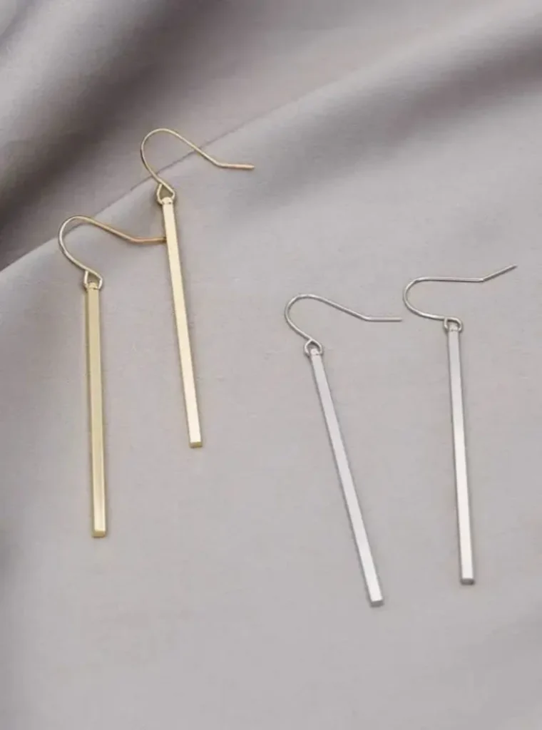 Geo Chic Drop Earrings - 2 Pair