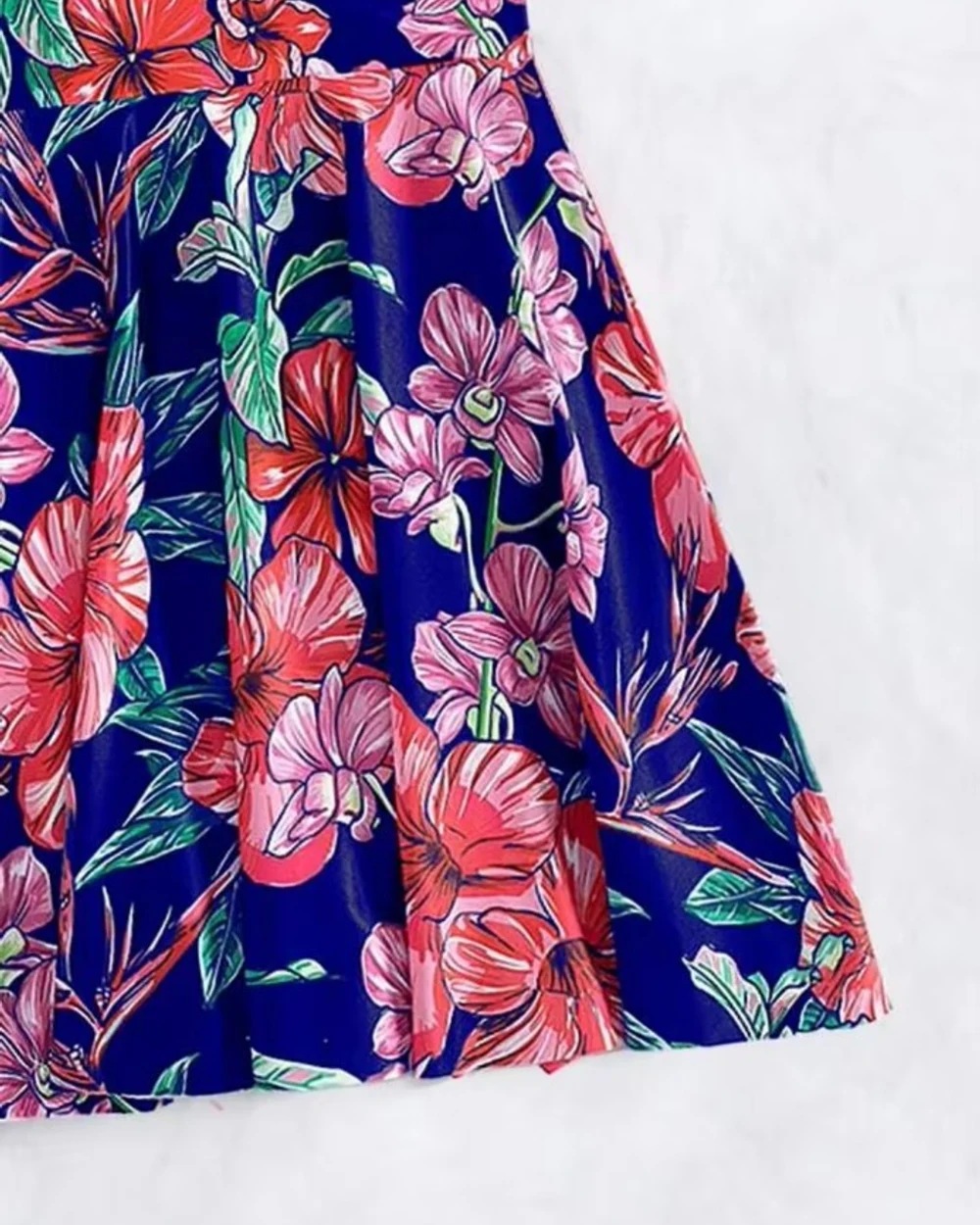 Island Bloom - Exotic Floral One-Piece Swimsuit