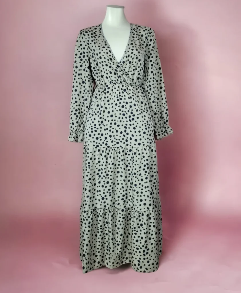 Playful Flutter Wrap Dress