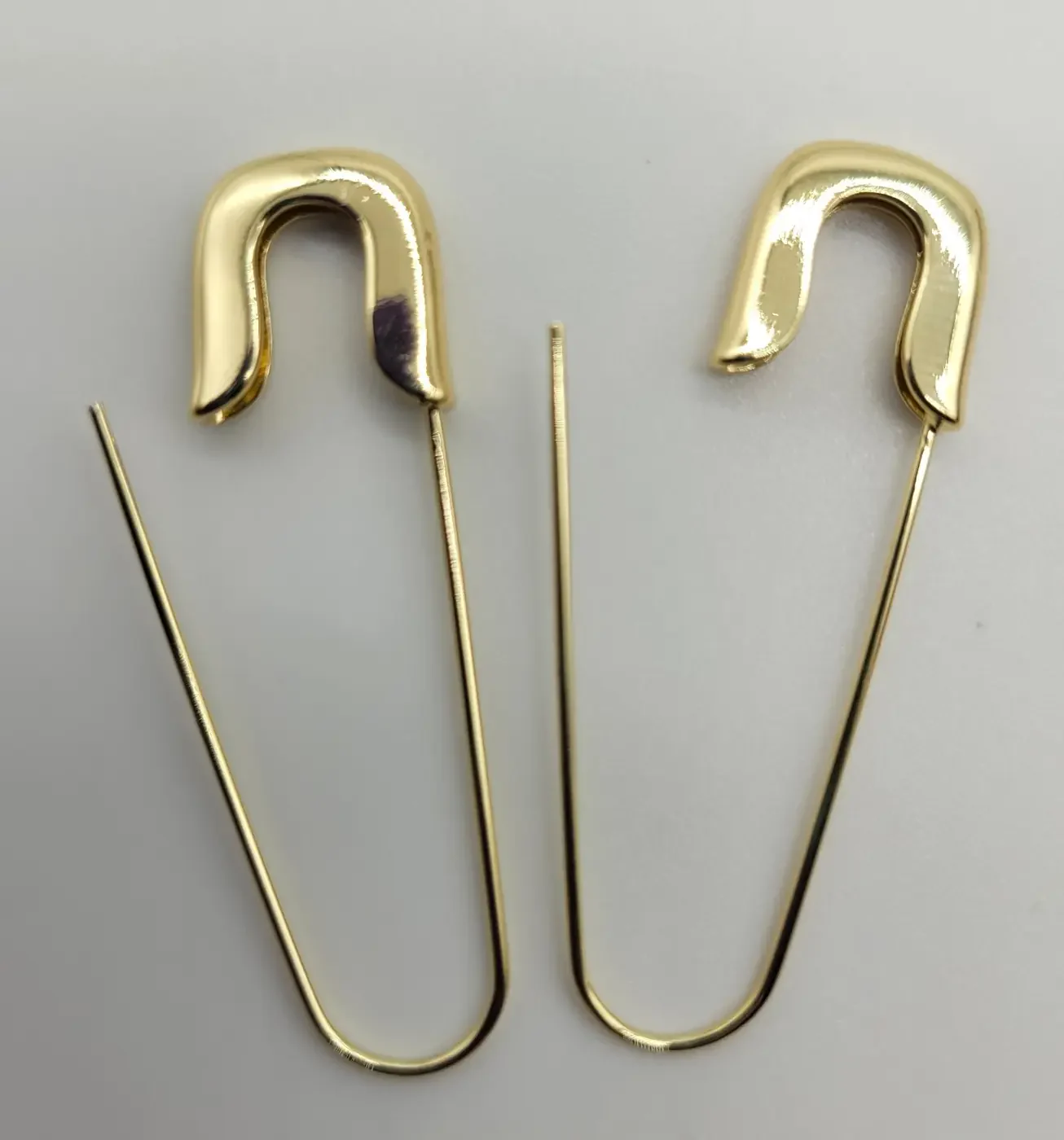 Safety Pin Design Earrings