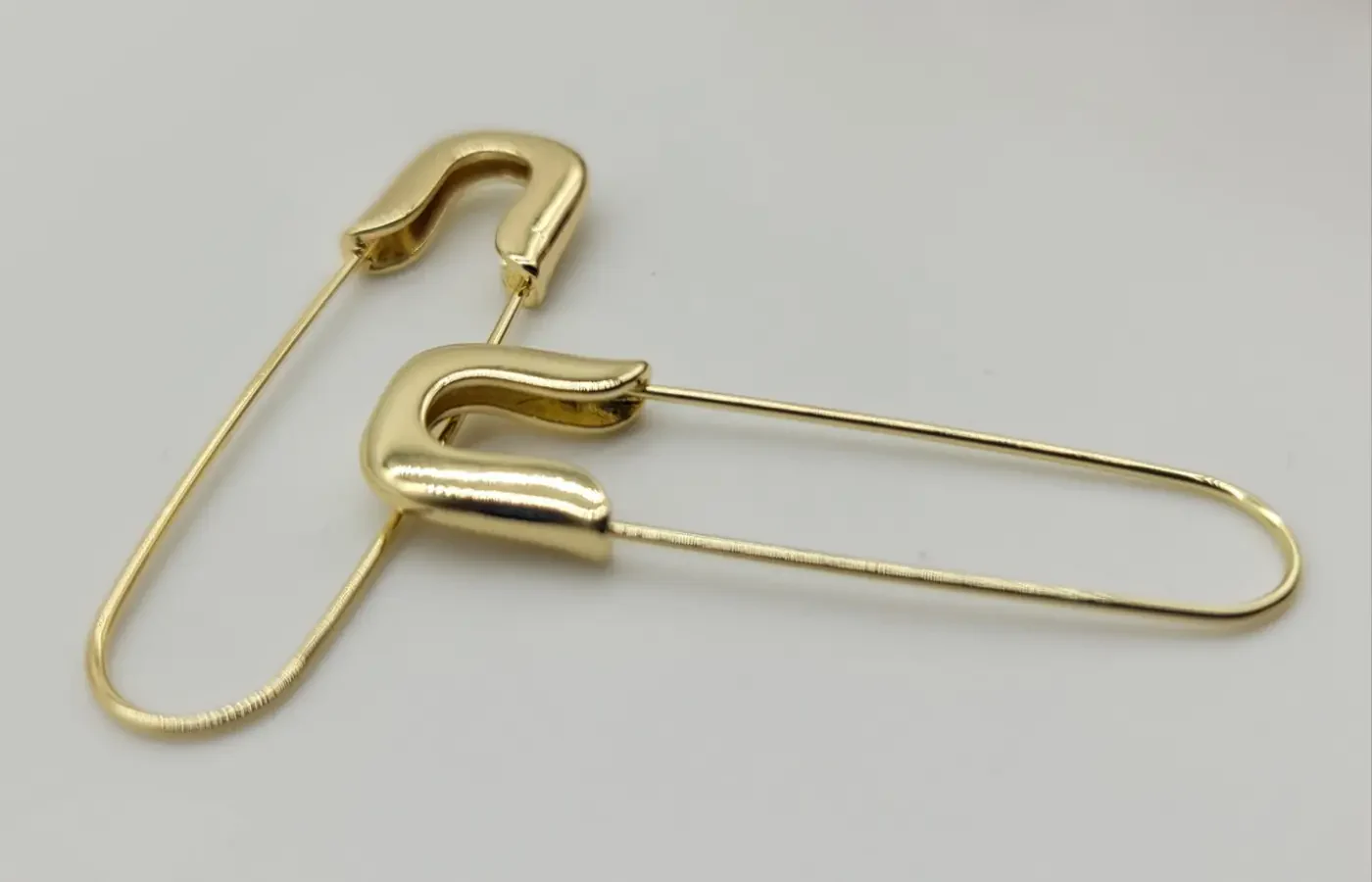 Safety Pin Design Earrings