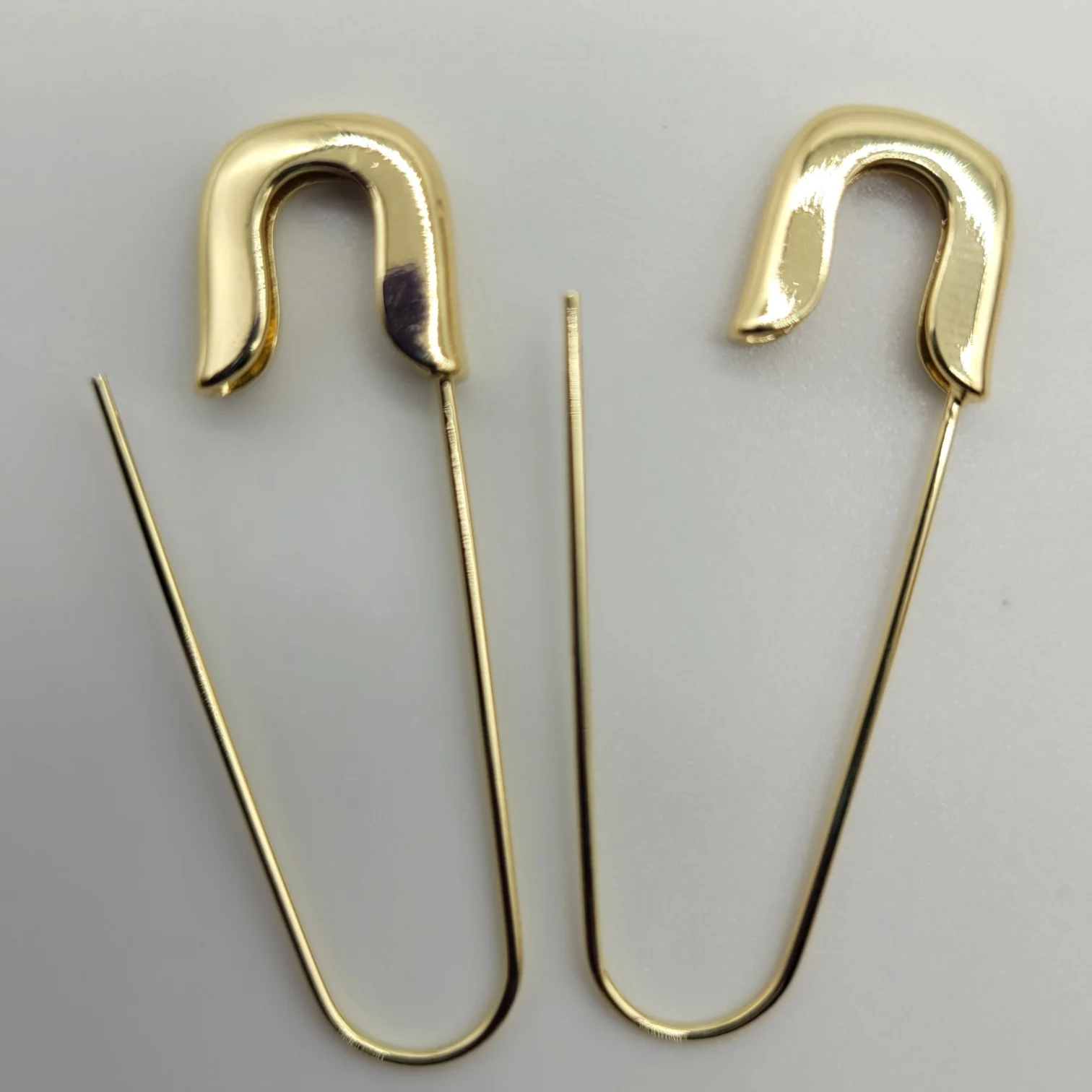 Safety Pin Design Earrings
